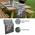 thumbnail image 5 of Vintage Daisy Table Runner - 60 Inch Long, Kitchen Dining Table Runner Dresser Scarves, Gray Farmhouse Botanical Floral Butterfly Farmhouse Decor for Coffee Tables Wedding Party Banquet, 5 of 8