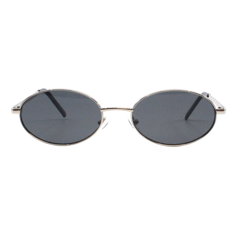 Vintage Oval Sunglasses Retro Round Metal Frame UV400 Unisex  display picture 3