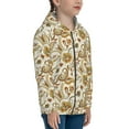 thumbnail image 5 of Xecao Indian Paisley Pattern Zip Up Hoodies for Boys Girls, Sweatshirt with Pockets-Small, 5 of 6
