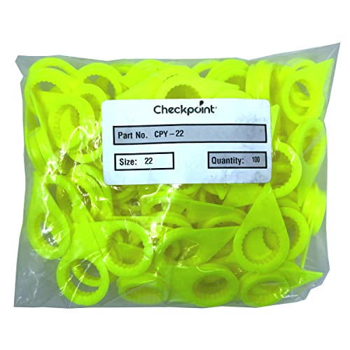CHECKPOINT CPY22MM Loose Wheel Nut Indicator,22mm,Plastic 