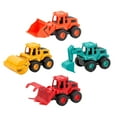 thumbnail image 7 of HEJULIK 4Pcs Construction Toys for 3 Years Old Boys Girls Kids, Friction Powered Construction Truck Toys Vehicles Sand Toys Trucks Excavator, Bulldozer, Road Roller, 7 of 7