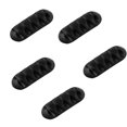 thumbnail image 1 of 5x soportes de Cable Clips de Cable cada uno para 5 Cables organizador de gestión de Cable para oficina en casa cinta adhesiva resistente negro Banban ZefeiWu 8390605301612, 1 of 1