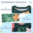 thumbnail image 2 of FORMRS Boys Rash Guard Short Sleeves Swim Shirt Quick Dry UPF 50+ Sun Protection, Sizes 3-12T, Flamingo Leaves Pattern, 2 of 6