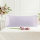 thumbnail image 2 of Funda de almohadas de satén suave y sedoso PiccoCasa con cremallera, funda de almohada larga estándar gris lavanda, 2 of 7