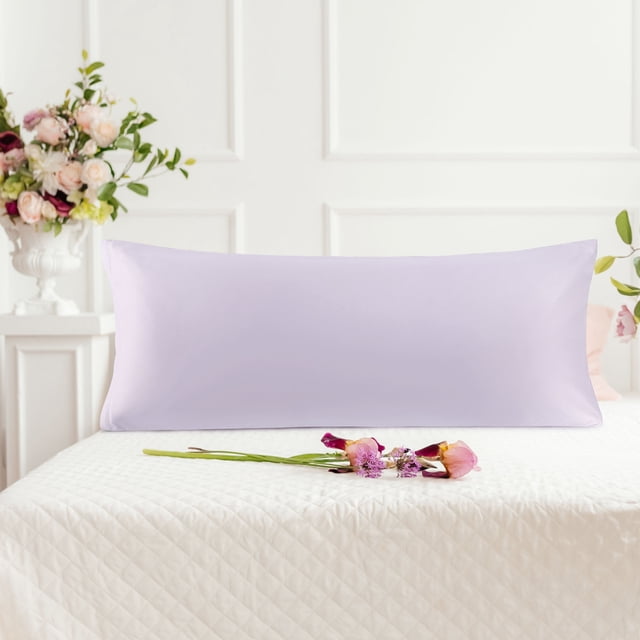 Unique Bargains Silky-Soft Satin Pillow Cases with Zipper Long Pillowcase Pillow Covers