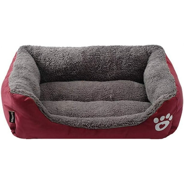 Cama para Perros, Utilizada para Perros, Gatos, Animales pequeños, Color Caramelo, Lavable, Suave, cálida, Tela M