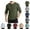 20# Green, variant on Men's Henley Shirts Casual Long Sleeve Thermal Shirt for Men Slim Fit Basic Button Tee Black M