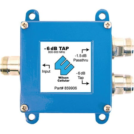 Wilson Electronics 859906 Cable Tap 800 Mhz Band Signal Booster, -6 Db, 2-Way