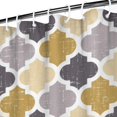 thumbnail image 4 of Extra Long Boho Shower Curtain 72x84 Inches - Vintage Floral & Tropical Leaves Pattern, Waterproof Bohemian Bathroom Decor with 12 Hooks, Tribal Rustic Style, 4 of 5