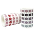 thumbnail image 3 of Wrapables Colorful Dots Washi Masking Tape, Round Circle Stickers for Scrapbooking, Planners, Bullet Points, and Journals 6M Length Total (Set of 2), Mauve & Pink, 3 of 7