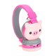 thumbnail image 3 of Auriculares para niones, auriculares para niños plegado de 4 a 6h animales lindos con micrófono para niños para teléfonos móviles, 3 of 7