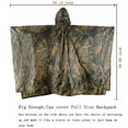 thumbnail image 6 of HOW'ON Multifunction Realtree Camouflage Waterproof Rain Poncho Hunting Puncho Digital Jungle One Size, 6 of 7