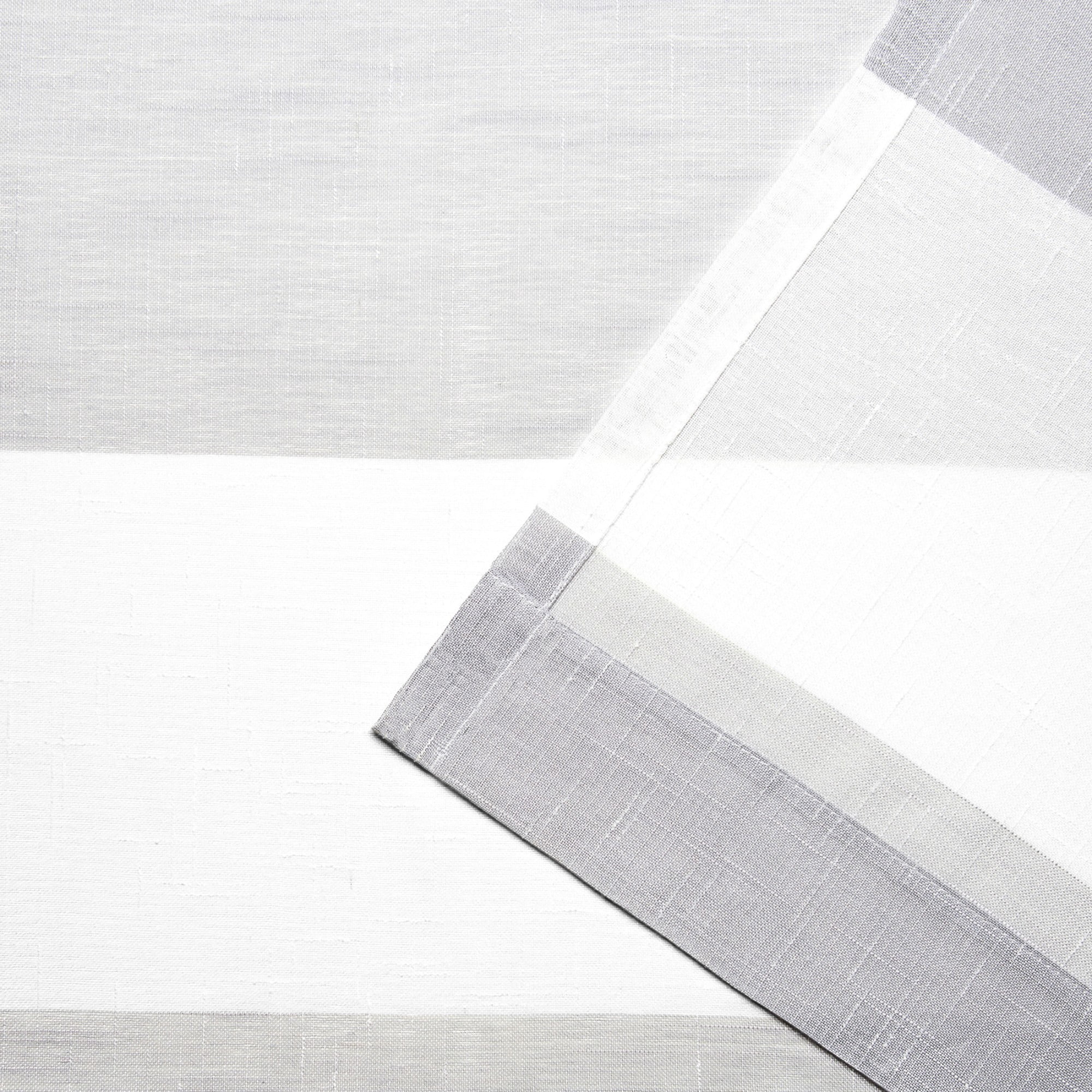 Exclusive Home Darma Sheer Linen Rod Pocket Curtain Panel Pair, 50"x84", Dove Grey