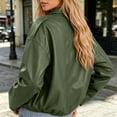 thumbnail image 7 of Iyufng Faux Leather Cropped Jackets for Women Collared Long Sleeve Full Zip Loose Casual Short Outerwear, 7 of 7