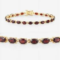 Garnet tennis Bracelet,Silver Gold Plated Bracelet,for Women,Gift for Women,valentine gift