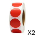 thumbnail image 1 of 2x500 Uds/rollo De Mini Pegatinas Etiquetas Adhesivas De Papel Kraft Scrapbooking Rojo 2 piezas, 1 of 8