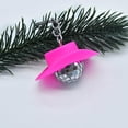 thumbnail image 3 of LICEWO Vintage Cowboy Hat Disco Ball Keychain Pink Hat Disco Ball Decorations Car Keyring LED Mini Disco Ball Ornaments, 3 of 11