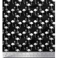thumbnail image 3 of Soimoi Cotton Duck Fabric Flamingo Bird Printed Craft Fabric by The Yard 42 Inch Wide, 3 of 3