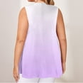 thumbnail image 5 of USSUMA Tops for Women Trendy Womens Tank Tops Sleeveless V Neck Loose Plus Size Tops for Women Printed Gradient Elegant Tops Comfortable Tops Birthday Purple Online Shopping Tank Top for Women L, 5 of 5