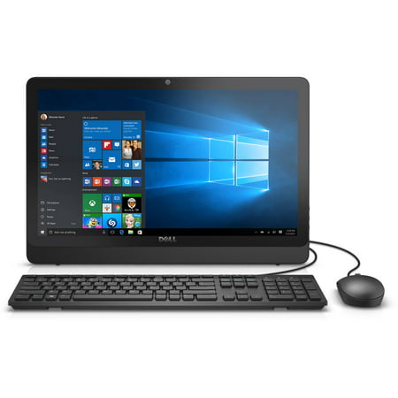 Refurbished Dell Black Inspiron 3052 All-in-One Desktop PC with Intel Pentium N3700 Processor, 4GB Memory, 19.5