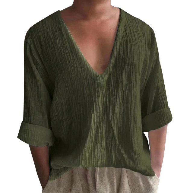 Camisas Para Hombre Hombres Otoño E Invierno Moda Casual A Cuadros Cuadrado Solapa Bolsillo Sin Capucha Clip De Sujeción Chaqueta De Algodón Top (Green, XXL)