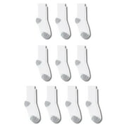 Angle View: Hanes Boys Socks, 10 Pack Crew, Sizes S - L