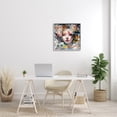thumbnail image 3 of Stupell Industries Abstract Floral Girl Collage Abstract Painting Gray Framed Art Print Wall Art, 24 x 24, 3 of 9