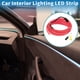 thumbnail image 2 of Cuerda de luz LED EL de 3 metros Unique Bargains, tira de luz brillante para decoración de automóviles, caja de batería (3V) rosa, 2 of 7
