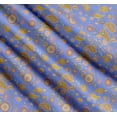 thumbnail image 3 of Soimoi Blue Cotton Poplin Fabric Mandala & Paisley Printed Craft Fabric by the Yard 58 Inch Wide, 3 of 7