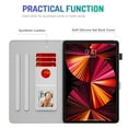 thumbnail image 5 of iPad Pro 11 Case 2021/2020/2018, iPad Air 4th Generation Case,Folio Stand PU Leather Smart Wallet Cover with Auto Wake/Sleep Pencil Holder Slim iPad Cover for Girls Women,A, 5 of 7