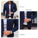thumbnail image 5 of Suéter tipo cárdigan de moda para hombre, cárdigan de punto de color puro Cárdigan de punto con bolsillo para hombre Suéter tipo cárdigan con frente abierto para hombre Tecnología avanzada, 5 of 6