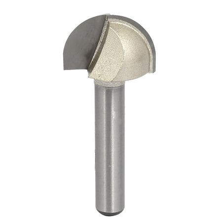 

1/4-inch Shank 3/4-inch Cutting Dia 2 Flutes Core Box Router Bit Woodwoking Tool