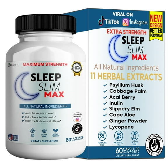 GreenVify Sleep Slim Max – Nighttime Relaxation & Metabolic Wellness Support Supplement