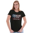 thumbnail image 3 of Country Strong Forever Free American Womens Slim Fit Graphic Tee Brisco Brands L, 3 of 5