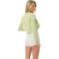 thumbnail image 4 of Made by Olivia Women's Open Front Scalloped Crop Shrug Sweater Bolero Cardigan, 4 of 5