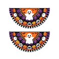 thumbnail image 2 of Personalized Custom Family Name Halloween Bunting Flag - Halloween Banners for Outside-Fall Outdoor Bunting for Porch Fence Decor - Skeleton Pumpkin Happy Halloween Party Decor C, 2 of 8