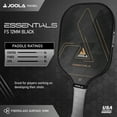 thumbnail image 4 of JOOLA Essentials Pickleball Paddle, Fiberglass, USAPA Approved, Black, 4 of 8