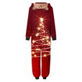 thumbnail image 6 of Odeerbi Christmas Onesie Pajamas for Family Holiday Sleep Jumpsuit Long Sleeve Family Christmas Pajamas Matching Sets Mom Printed Loungewear Jumpsuit Sleepwear Xmas PJs Set Red, 6 of 7