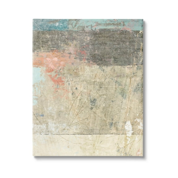 Stupell Industries Urban Layered Abstract Collage Painting Gallery Wrapped Canvas Print Wall Art, Design by Suzanne Nicoll