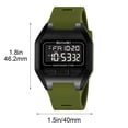 thumbnail image 3 of Reloj electrónico digital con alarma y cronómetro: reloj multifuncional resistente al agua para uso diario, salidas informales y actividades al aire libre ligeras., 3 of 6