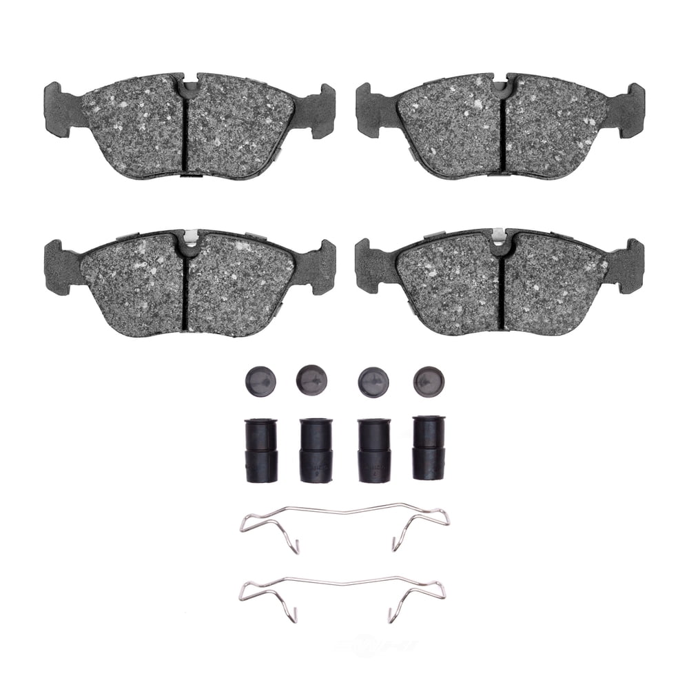 Dynamic Friction Company 1551-0618-01 DFC 5000 Advanced Brake Pads - Low Metallic and Hardware Kit