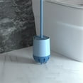 thumbnail image 6 of Toilet Brush And Plunger Set Dead Corner Toilet Brush Bathroom Cleaning Brush Toilet Long Handle Wall-Mounted Plastic Soft Bristle Brush Set With Base Toilet Brush, 6 of 6