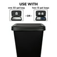 Hefty 20.4 gal Dual Function XL Plastic Divided Kitchen Trash Can