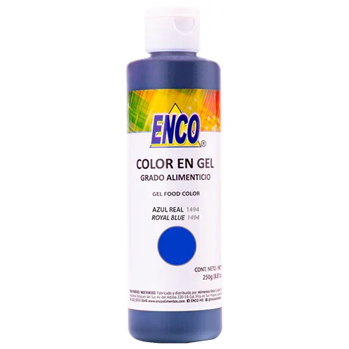 Color Comestible En Gel Azul Real 250 Grs Enco Enco Azul Real 250g 1494-250