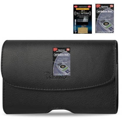 LG Venice Horizontal Leather Case with Magnetic closure with belt clip and belt loops (Plus Size will Fit w/ Otterbox Commuter on) + Cell Phone Antenna.., By