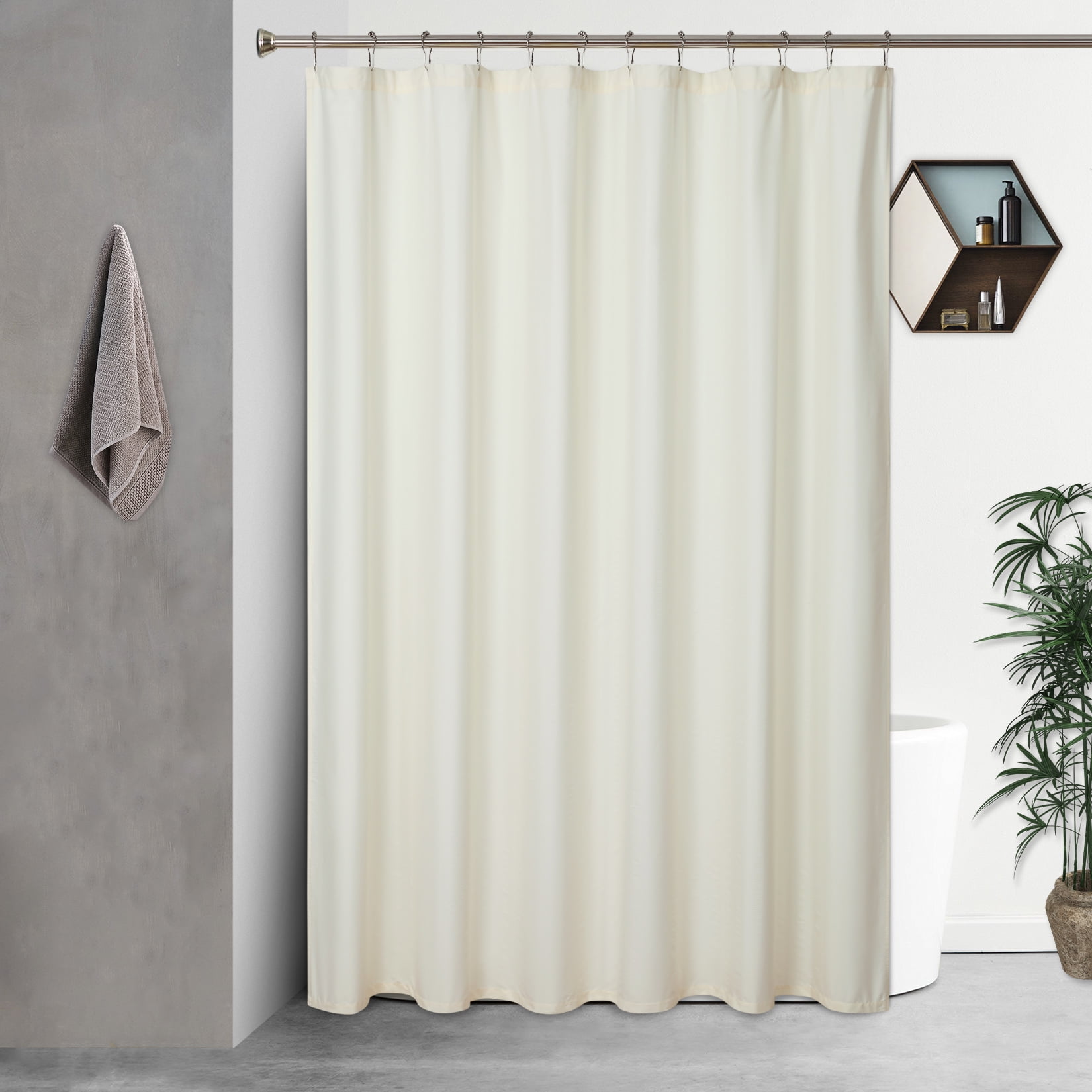 Haperlare Shower Curtains 70"W x 84"L Bubble Textured Polyester Fabric Blackout Waterproof