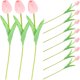 thumbnail image 1 of 10 tulipanes artificiales de imitación para ramos de boda y centros de mesa., 1 of 6