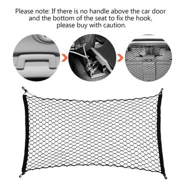 Car Net For Dogs Barrier Net 44x24 Inches - Adjustable Pet Divider For Back Seat, SUV, Truck | Easy Install, Mesh Safety Barrier To Keep Pets Secure Dog Car