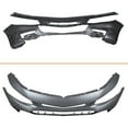 thumbnail image 2 of Labwork Primered Front Bumper Cover for 2016 2017 2018 16-18 Chevy Malibu with LED Running Lamps, 2 of 5