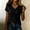 Black plus size v neck tshirt a1, variant on MORESEC Women Plus Size V Neck Short Sleeve Solid Casual Tshirt Travel Summer Loose Fit Tee Tops Blouses Vacation Clothes, Black M